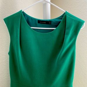 Green The Limited MIDI Business Casual Dress